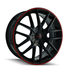 Touren TR60 (GLOSS BLACK WITH RED RING) Wheels