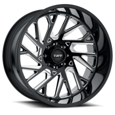 Tuff T4B (GLOSS BLACK, MILLED SPOKES) Wheels