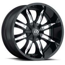 VISION OFF ROAD MANIC (Gloss Black, Machined Face) Wheels