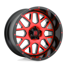 XD GRENADE (SATIN BLACK MACH FACE RED TINT) Wheels