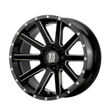 XD HEIST (Gloss Black, Milled Spoke) Wheels